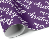 Personalisiert Einfach, modern und fröhlich Weihna Geschenkpapier (Rolleneckpunkt)