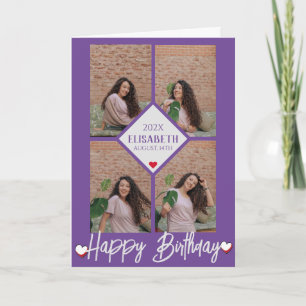 Personalisiert Einfache Geburtstagszeit Stilvolle  Karte