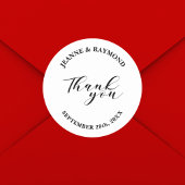 Personalisiert Einfache Minimalistische Gastgesche Runder Aufkleber