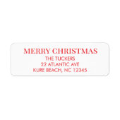 Personalisiert Einfache moderne frohe Weihnachtsrü (Vorne)