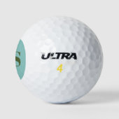 Personalisiert-Einfache Monogramm-Modernität Golfball (Logo)