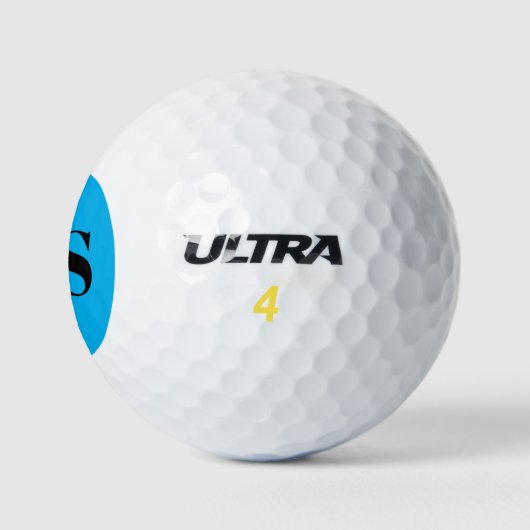 Personalisiert-Einfache Monogramm-Modernität Golfball (Logo)