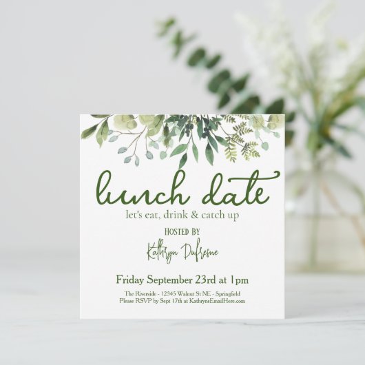 Personalisiert Einladung (Stehend Vorderseite)