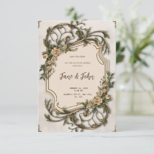 [Personalisiert] Einladung zur Hochzeit im elegant