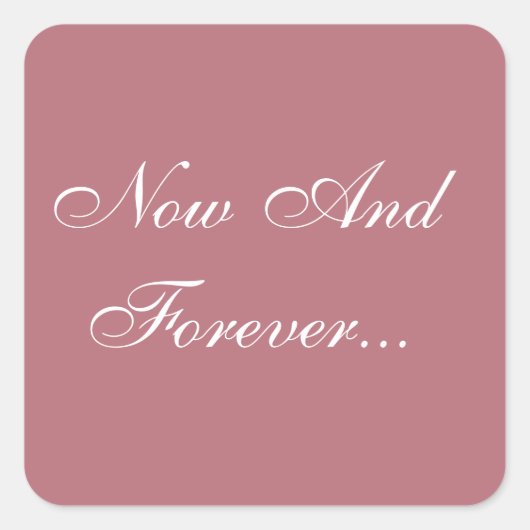 Personalisiert Einladungen Rose Gold Quadratischer Aufkleber (Vorderseite)