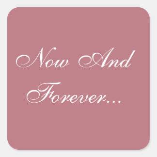 Personalisiert Einladungen Rose Gold Quadratischer Aufkleber