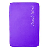Personalisiert Electric Indigo Blue Badematte (Vorderseite Vertikal)