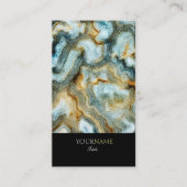 Personalisiert Elegant Abstrakt Agate Visitenkarte (Vorderseite)