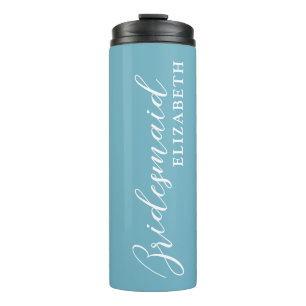 Personalisiert Elegant Bridesmaid Thermosbecher