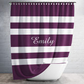 Personalisiert elegant Lila gestrichen Duschvorhang