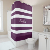 Personalisiert elegant Lila gestrichen Duschvorhang (Beispiel)