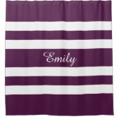 Personalisiert elegant Lila gestrichen Duschvorhang (Vorderseite)