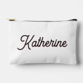 Personalisiert Elegant Moderne Typografie Zubehörtasche (Vorderseite)