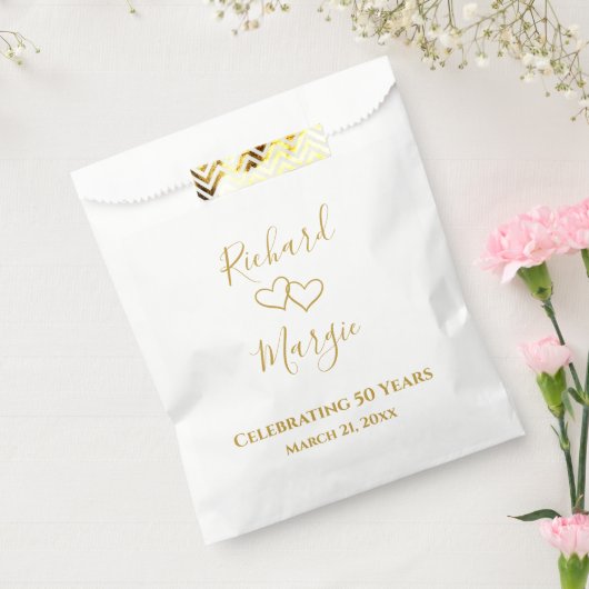 Personalisiert Elegant Modernes Party zum 50. Jubi Geschenktütchen (Versiegelt)