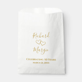 Personalisiert Elegant Modernes Party zum 50. Jubi Geschenktütchen