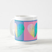 Personalisiert Elegant Seiner und ihrer Halbherzen Kaffeetasse (Vorderseite Links)