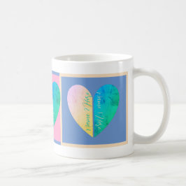 Personalisiert Elegant Seiner und ihrer Halbherzen Kaffeetasse