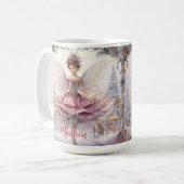 Personalisiert Elegant Sugarplum Weihnachten Kaffeetasse (Vorderseite Links)