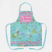 Personalisiert Elegant Türkis Oasis Abstrakt Apr Schürze (Vorderseite)