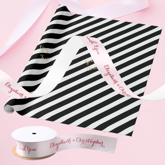 Personalisiert Elegant Vielen Dank Gastgeschenk Ho Satinband