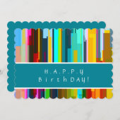 Personalisiert Elegante Abstrakte Kunst Einladung (Vorne/Hinten)