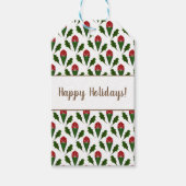 Personalisiert Elegante Abstrakte Rote Rosen & Hol Geschenkanhänger (Vorderseite)