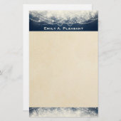 Personalisiert Elegante Abstrakte Spitzen und Perl Briefpapier (Vorne/Hinten)