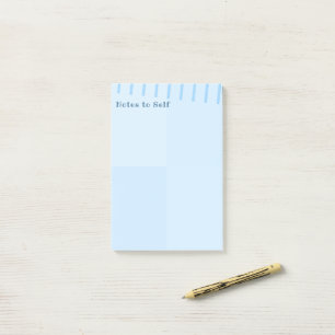 Personalisiert Elegante, einfache, moderne Blue Pl Post-it Klebezettel