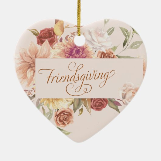 Personalisiert Elegante Freundlichkeit und Unterha Keramik Ornament (Hinten)