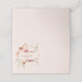 Personalisiert Elegante Freundlichkeit und Unterha Platzkarte (Außenseite Aufgefaltet)