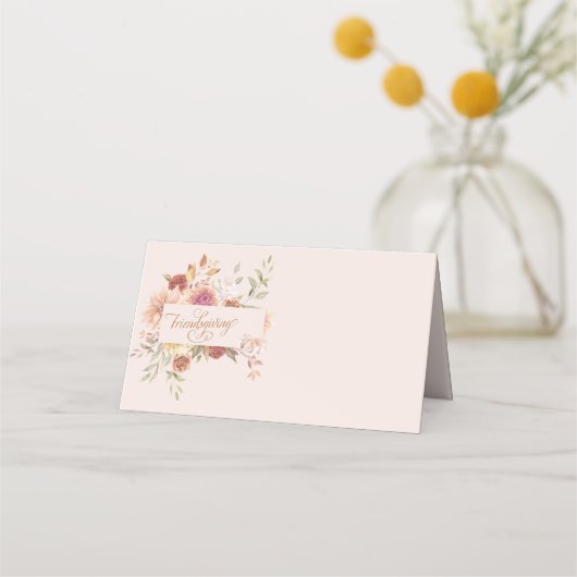 Personalisiert Elegante Freundlichkeit und Unterha Platzkarte (Vorderseite)