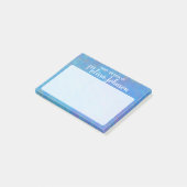 Personalisiert Elegante Kunst, Dichtung und Musik Post-it Klebezettel (angewinkelt)