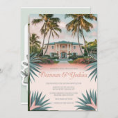 Personalisiert Elegante Moderne Vintage Rustikale Einladung (Vorne/Hinten)