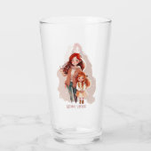 Personalisiert Elegante Mutter und Tochter Glas (Rückseite)