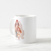 Personalisiert Elegante Mutter und Tochter Kaffeetasse (Vorderseite Links)