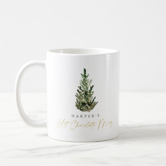 Personalisiert Elegante Tasse Tree Hot Cocoa (Links)