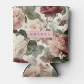 Personalisiert Elegante Viktorianische Rose im Pin Dosenkühler (Vorderseite)