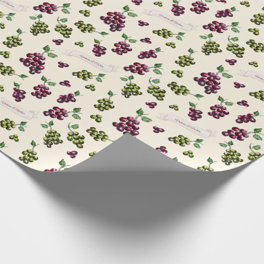 Personalisiert Elegante Wine tasting in der Fattor Geschenkpapier (Ecke)