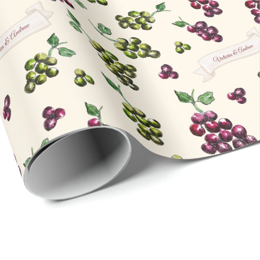 Personalisiert Elegante Wine tasting in der Fattor Geschenkpapier (Rolleneckpunkt)