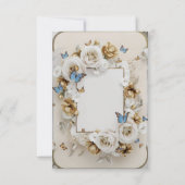 [Personalisiert] Eleganter Garten Hochzeit Einladu Einladung (Rückseite)