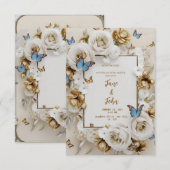 [Personalisiert] Eleganter Garten Hochzeit Einladu Einladung (Vorne/Hinten)