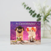 Personalisiert Elegantes Berufliches Foto Modernes Postkarte (Stehend Vorderseite)