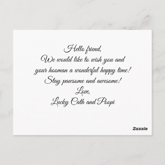 Personalisiert Elegantes Berufliches Foto Modernes Postkarte (Rückseite)