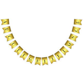 Personalisiert elegantes goldenes Banner