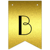 Personalisiert elegantes goldenes Banner (Zweite Fahne)