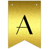 Personalisiert elegantes goldenes Banner (Erste Fahne)