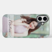 Personalisiert Elegantes Modernes Foto Case-Mate iPhone Hülle (Rückseite (Horizontal))