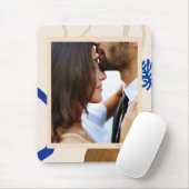 Personalisiert Elegantes modernes Foto für Hochzei Mousepad (Mit Mouse)