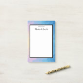 Personalisiert Elegantes Wasser Post-it Klebezettel (Auf Schreibtisch)