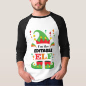 Personalisiert Elf Shirt: Custom Christmas Geschen T-Shirt (Vorderseite)